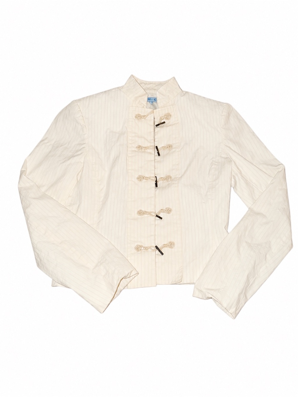 ANTONIO MELANI Cream Toggle-Front Suit Jacket